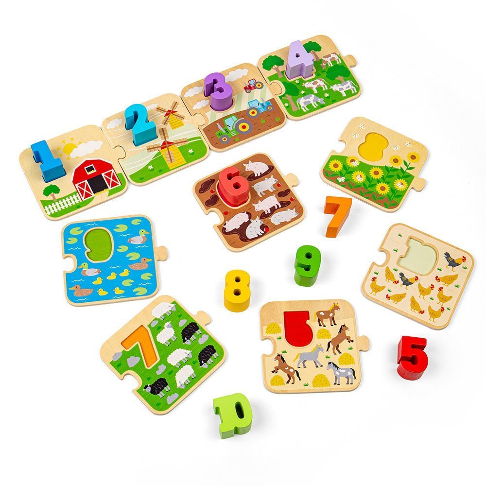 1 - 10 Tile Puzzle - Toys & Games - The Present King