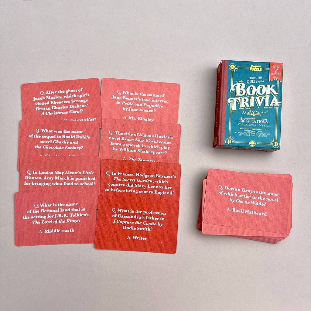 100 Book Trivia Questions, Turquoise - Toys & Games - The Present King