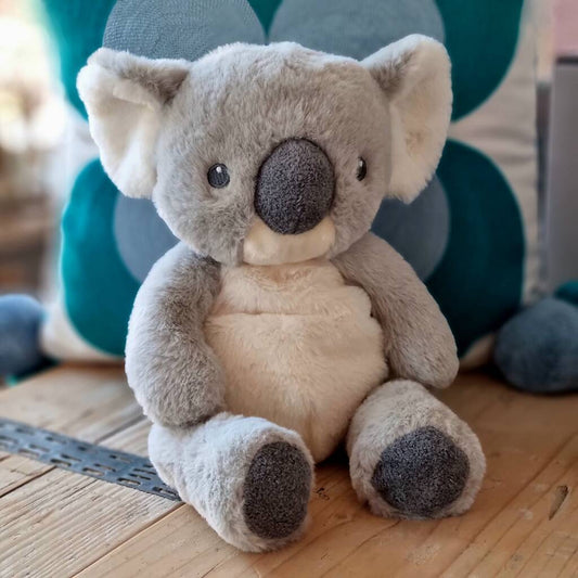 100% Recycled Large Soft Toy Koala, Grey - Toys & Games > Stuffed Animals & Cuddly Toys - The Present King