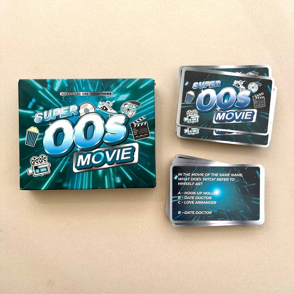 100 Super 00's Movie Trivia Quiz Questions, Black/Green - Toys & Games - The Present King