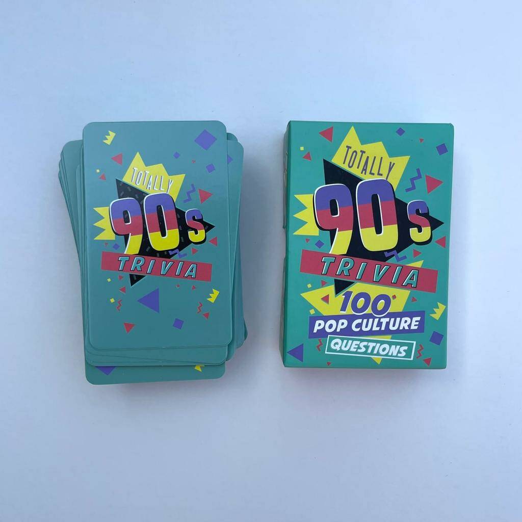 100 Totally 90's Trivia Questions, Multi - Coloured - Toys & Games - The Present King