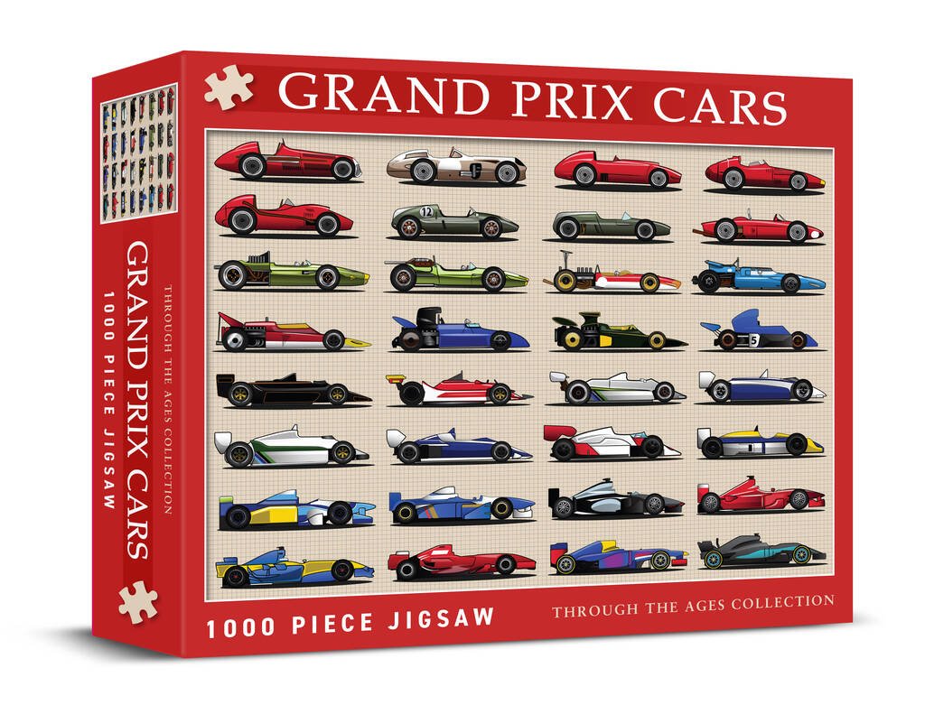 1000 Piece Iconic Grand Prix Racing Cars Puzzle - Toys & Games - The Present King