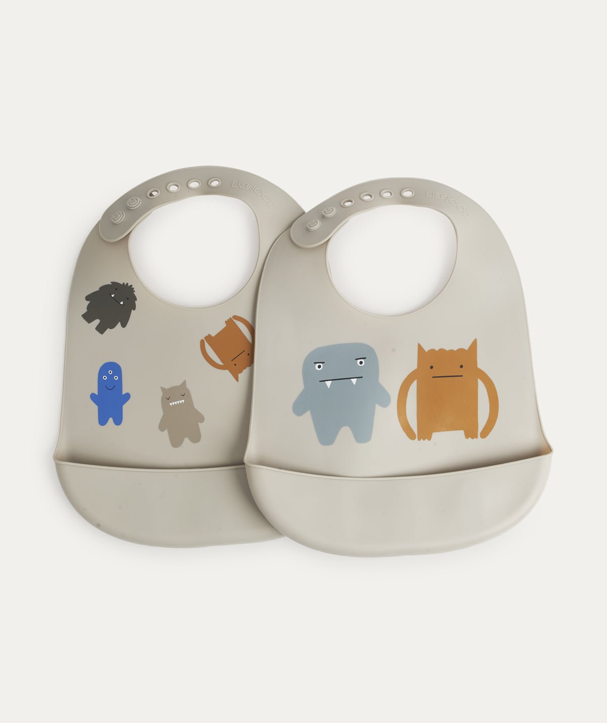 2 Pack Tilda Silicone Bib - Monster / Mist - Baby & Toddler - The Present King