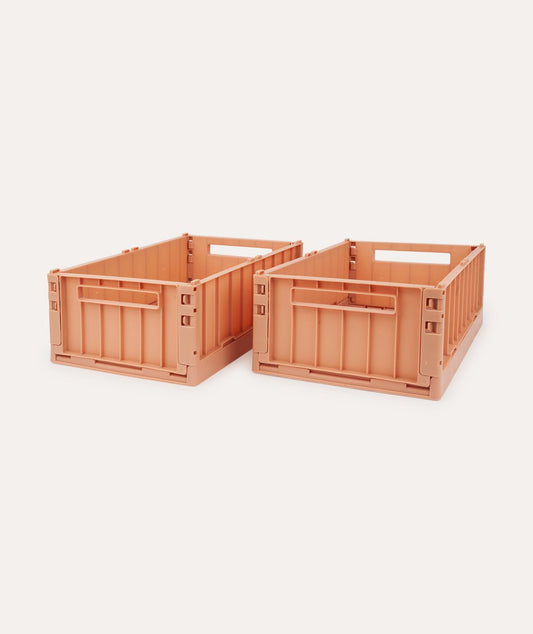 2 Pack Weston Storage Medium Crate - Tuscany Rose - Home & Garden - The Present King