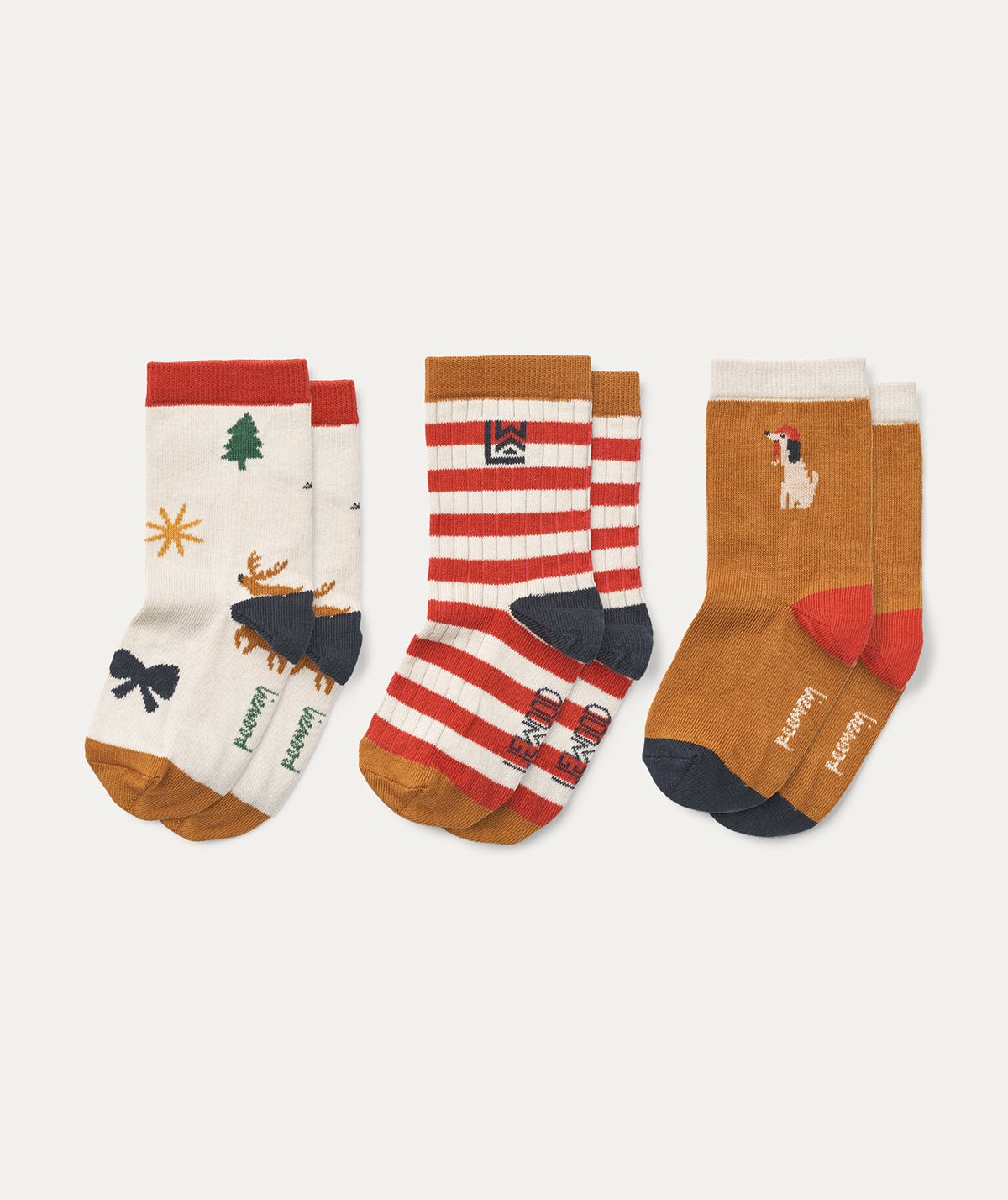 3 Pack Silas Socks - Holiday / Sandy mix - Clothing & Accessories - The Present King