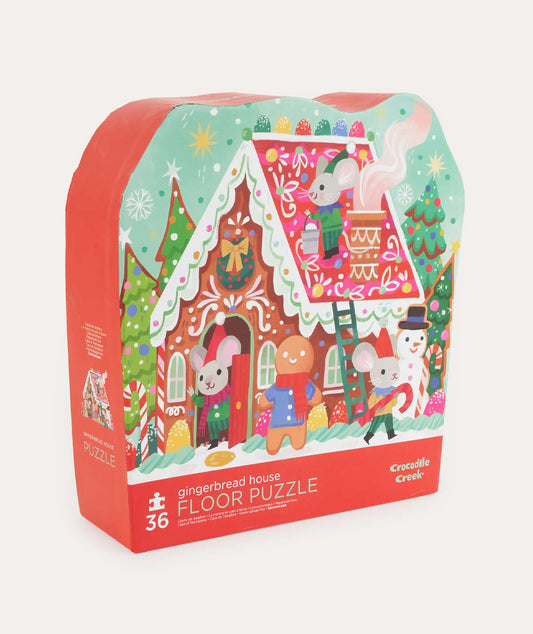 36 Piece Puzzle Gingerbread House - Multi - Toys & Games - The Present King