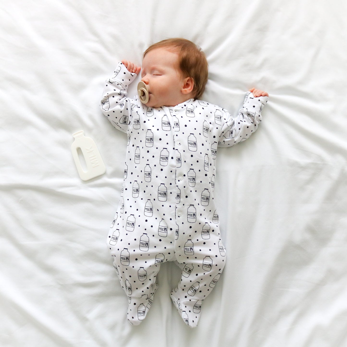 Milk Bottle Cotton Sleepsuit