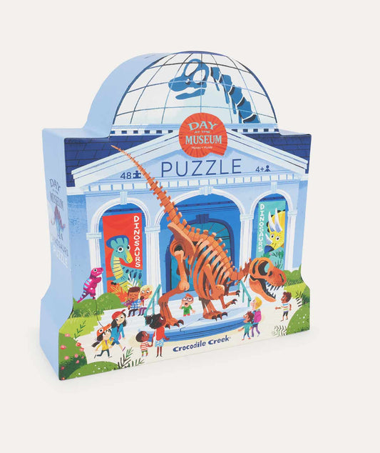 48 Piece Puzzle Day At The Dinosaur Museum - Multi - Toys & Games - The Present King