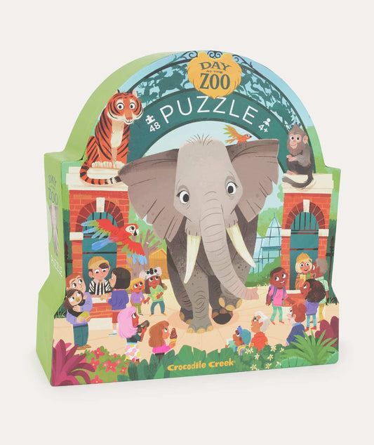 48 Piece Puzzle Day at the Zoo - Multi - Toys & Games - The Present King