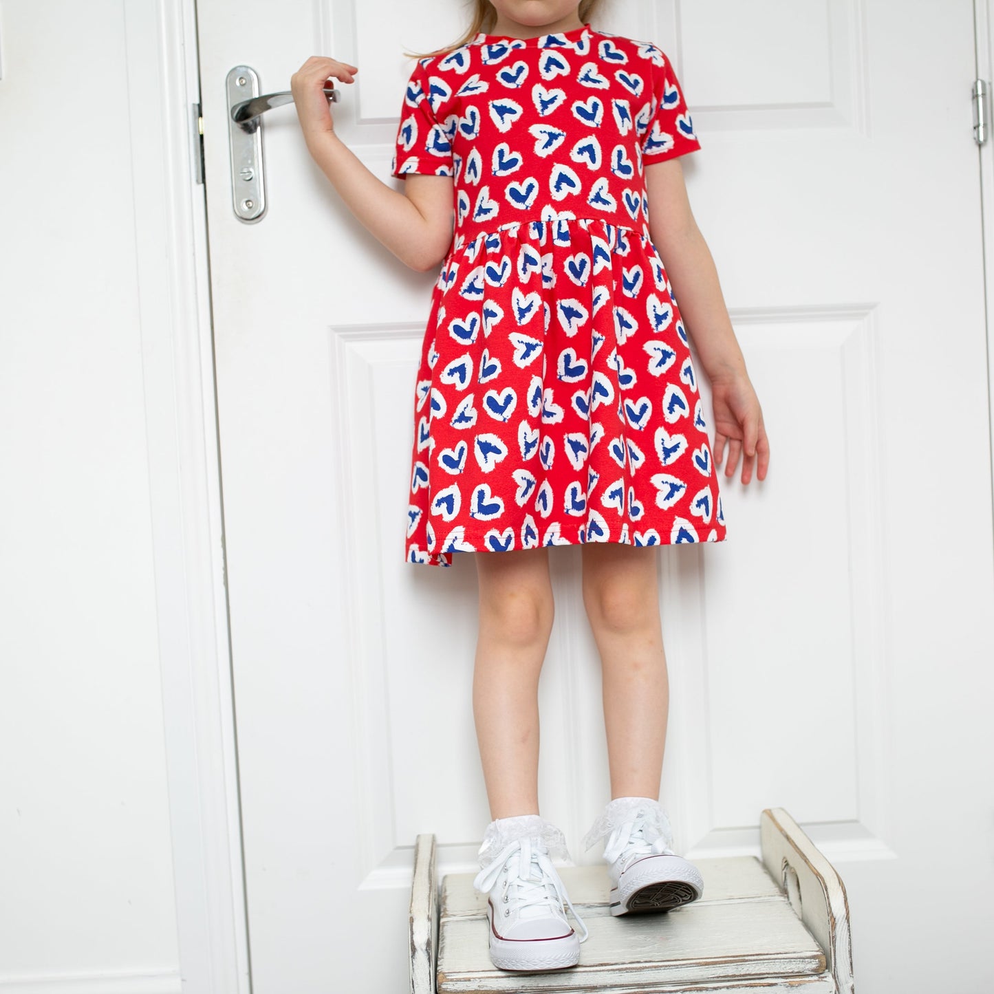 Royal Heart Print Dress