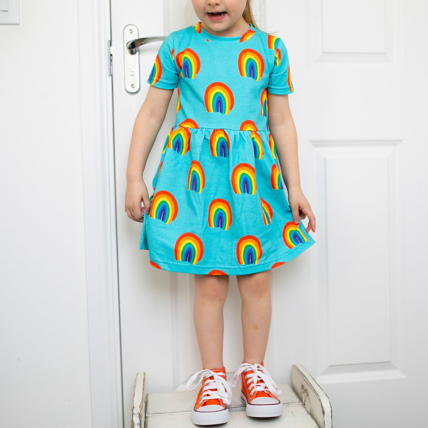 Aqua Rainbow Dress