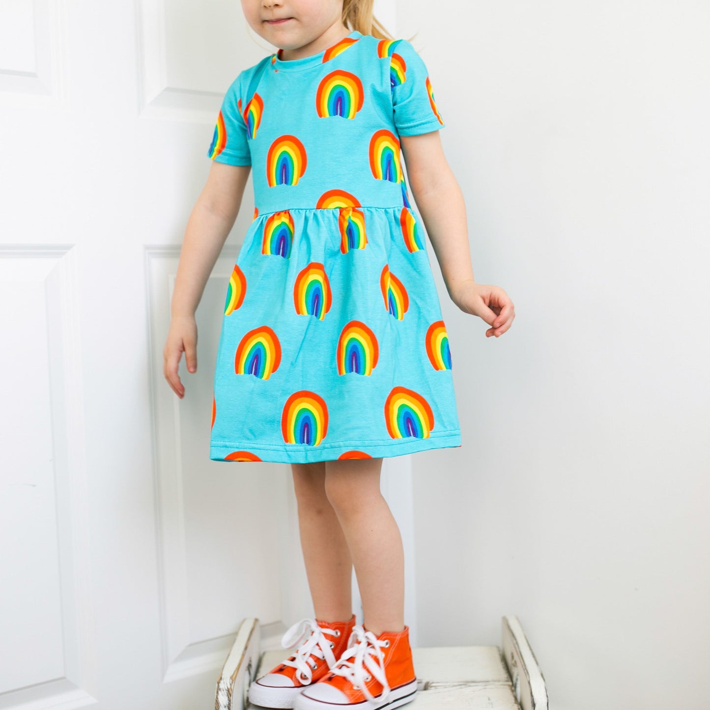 Aqua Rainbow Dress