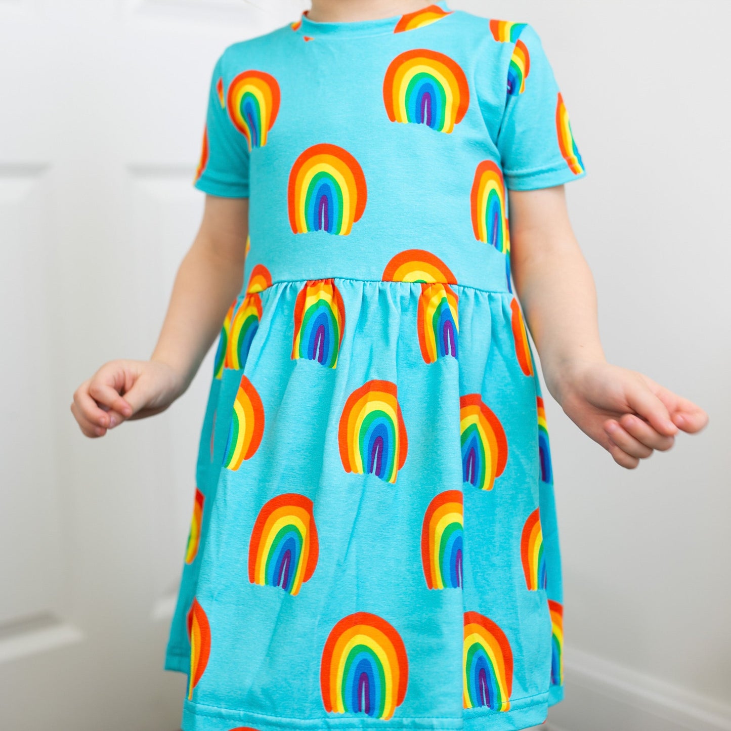 Aqua Rainbow Dress