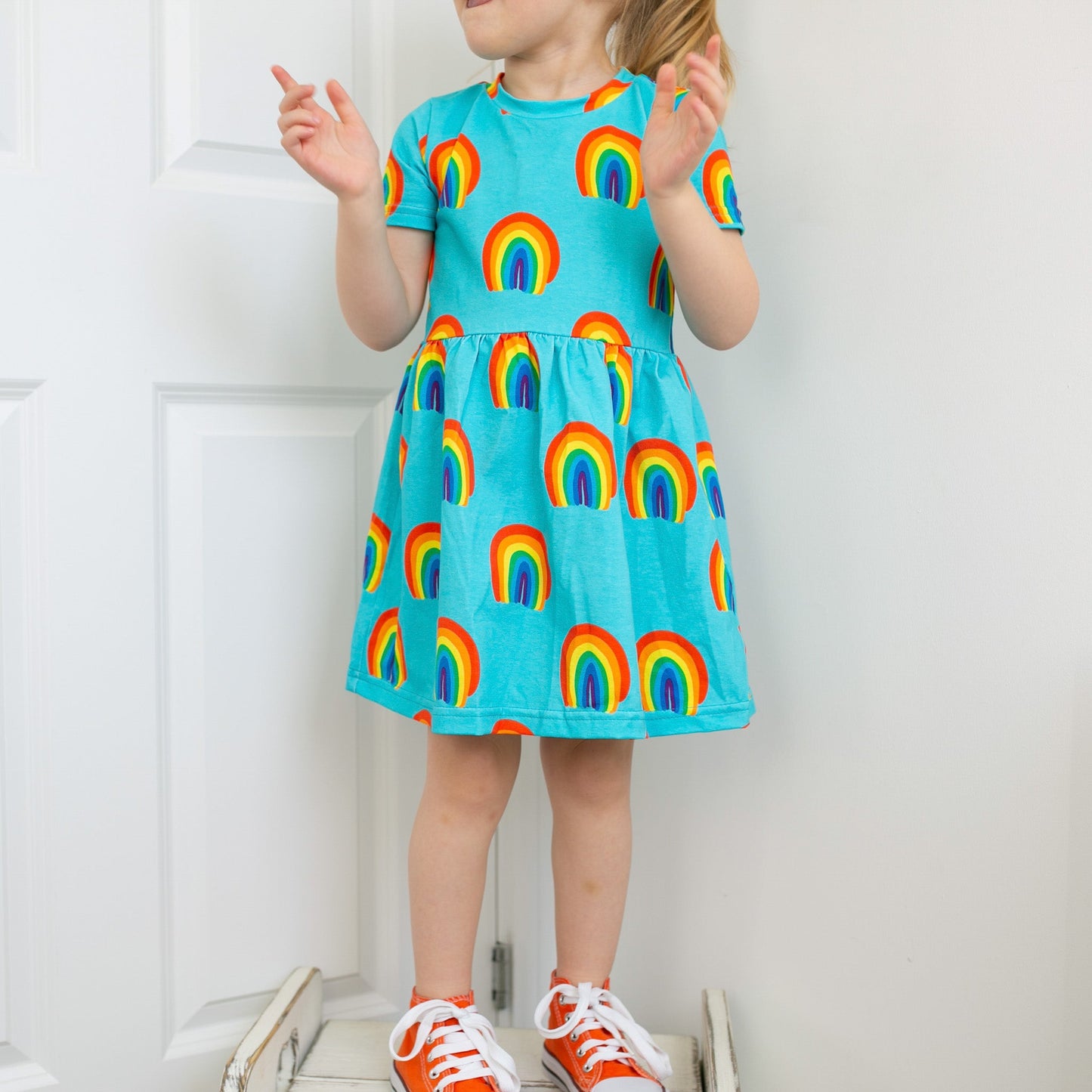 Aqua Rainbow Dress