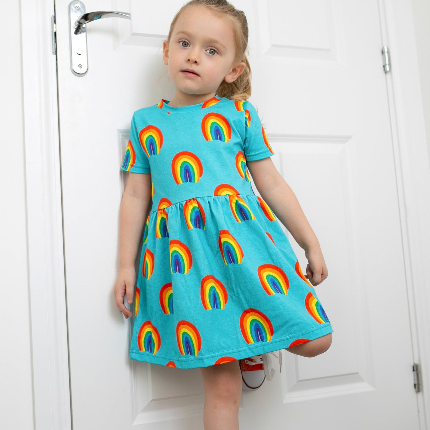 Aqua Rainbow Dress