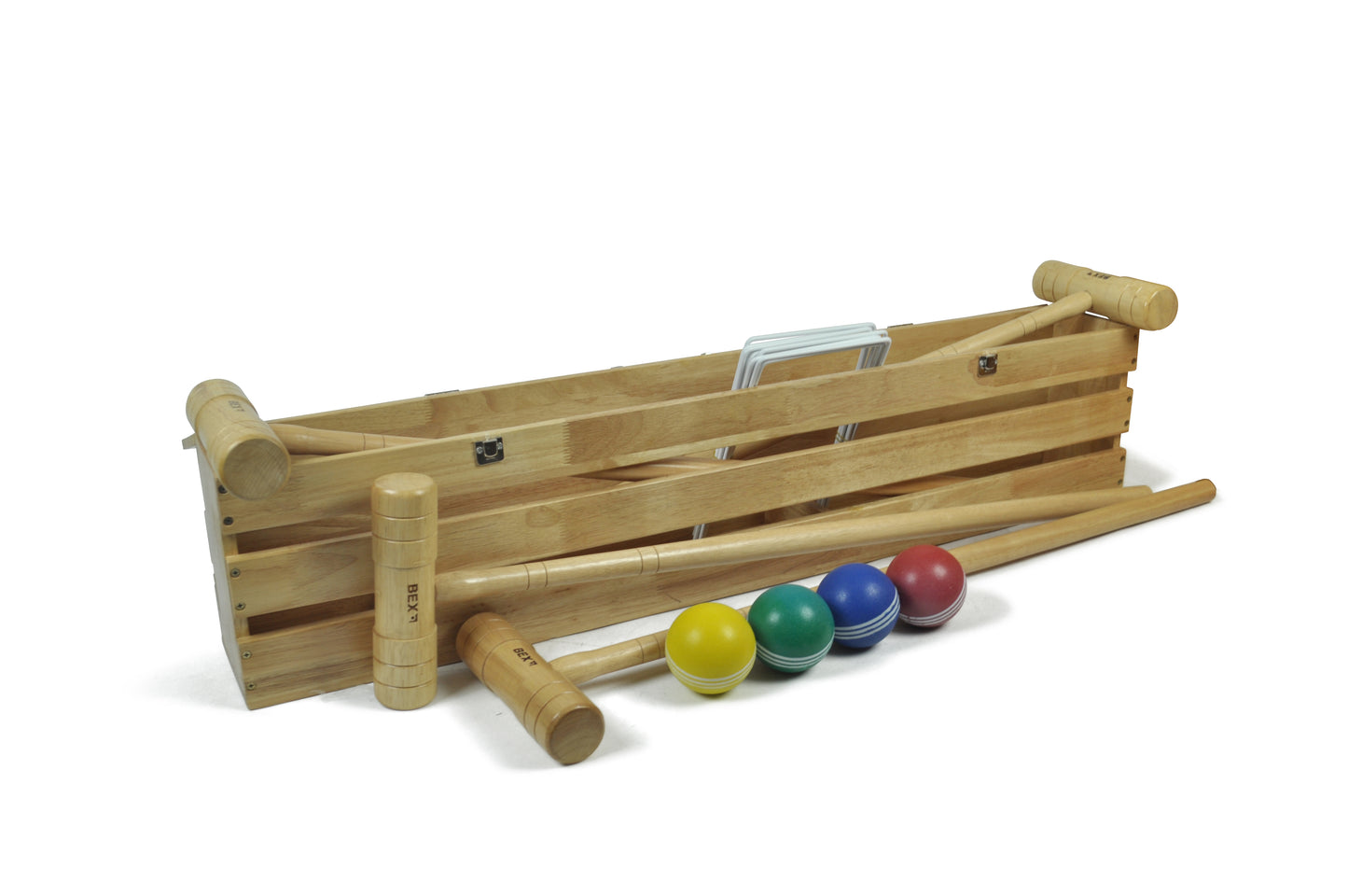 Croquet Pro 4 Mallet In Wooden Box