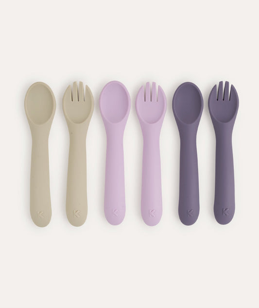 6 Pack Spoons & Forks - Lilac Mix - Toys & Games > Toy Cookware > Toy Tableware - The Present King