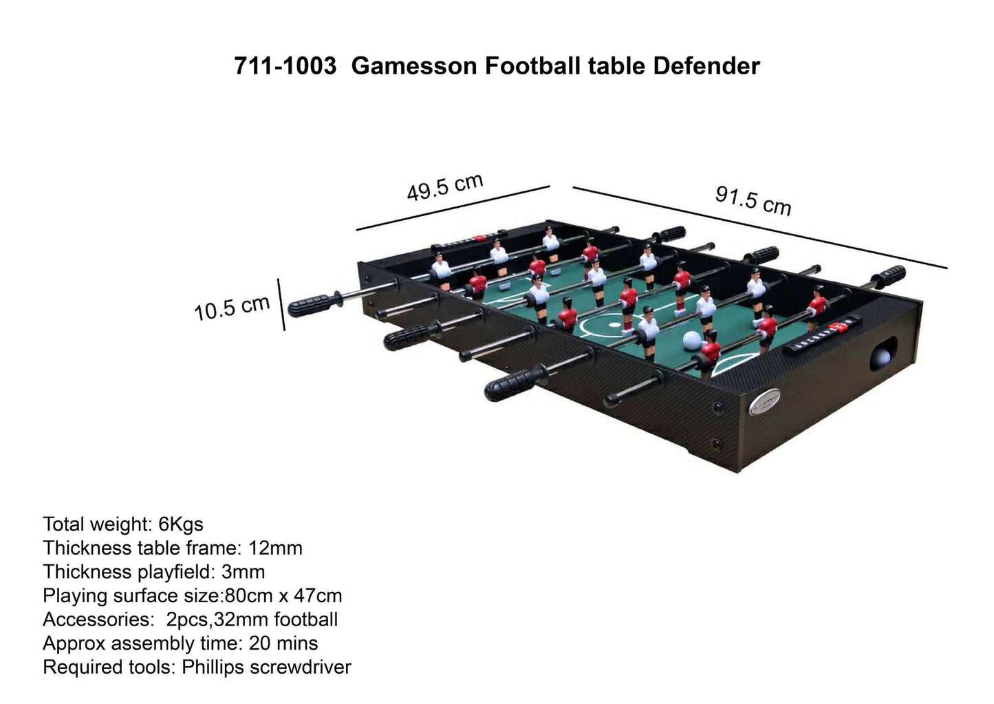 3Ft Striker II Fusball