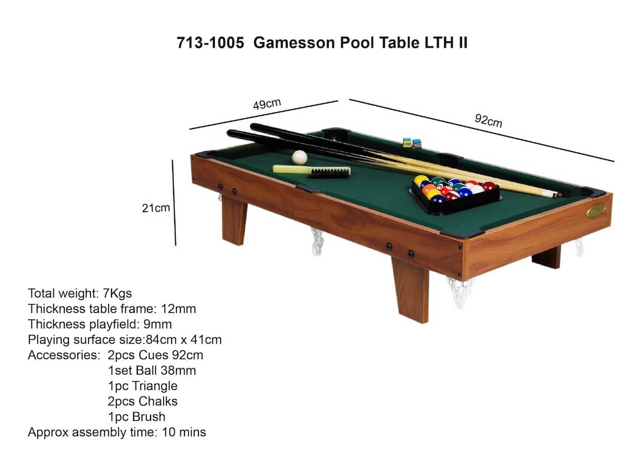 3Ft Lth Pool Table