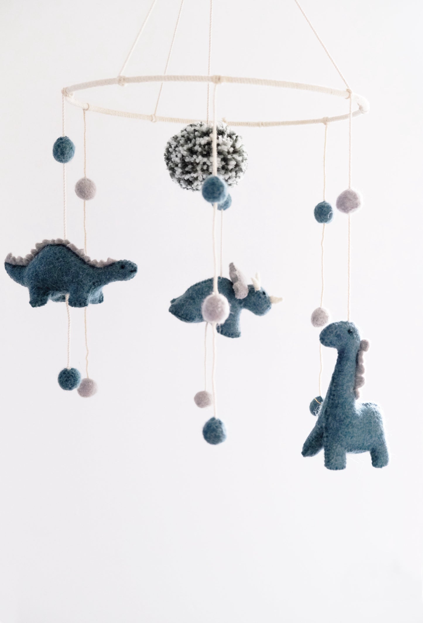 Blue Dinosaur Felt Mobile