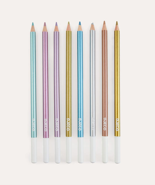 8 Metallic Pencils - Multi - Toys & Games - The Present King