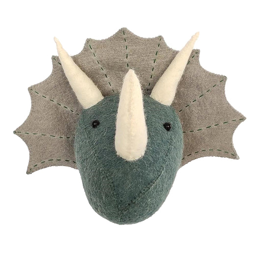 Blue Triceratops Head - Mini