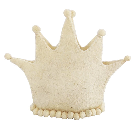 Dress Up Felt Crown - Cream