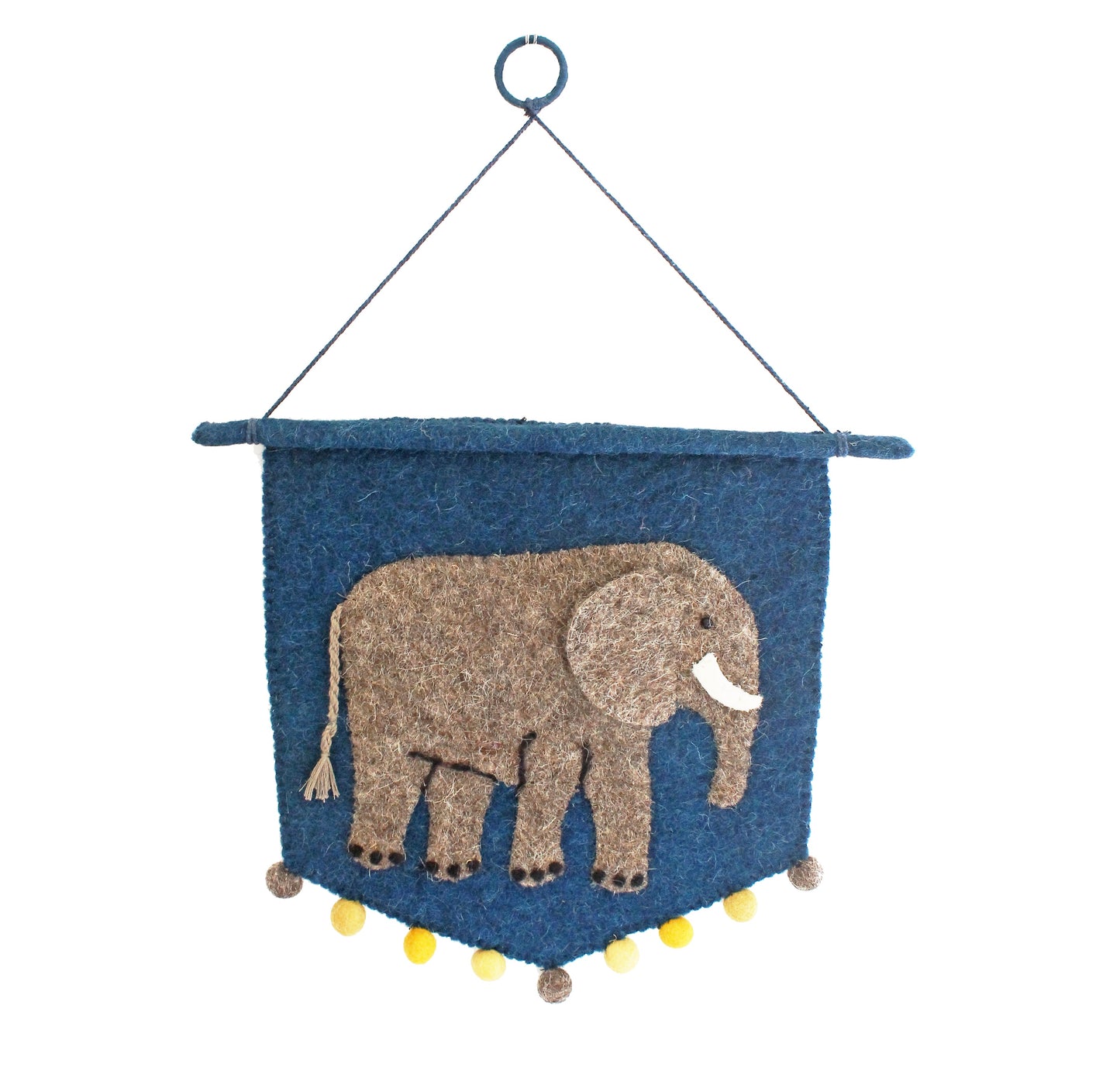 Felt Jungle Wall Pennant - Elephant