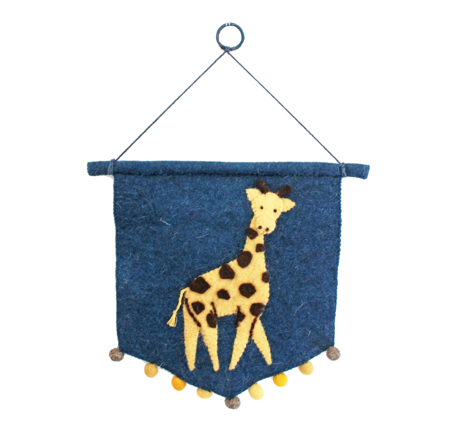 Felt Jungle Wall Pennant - Giraffe