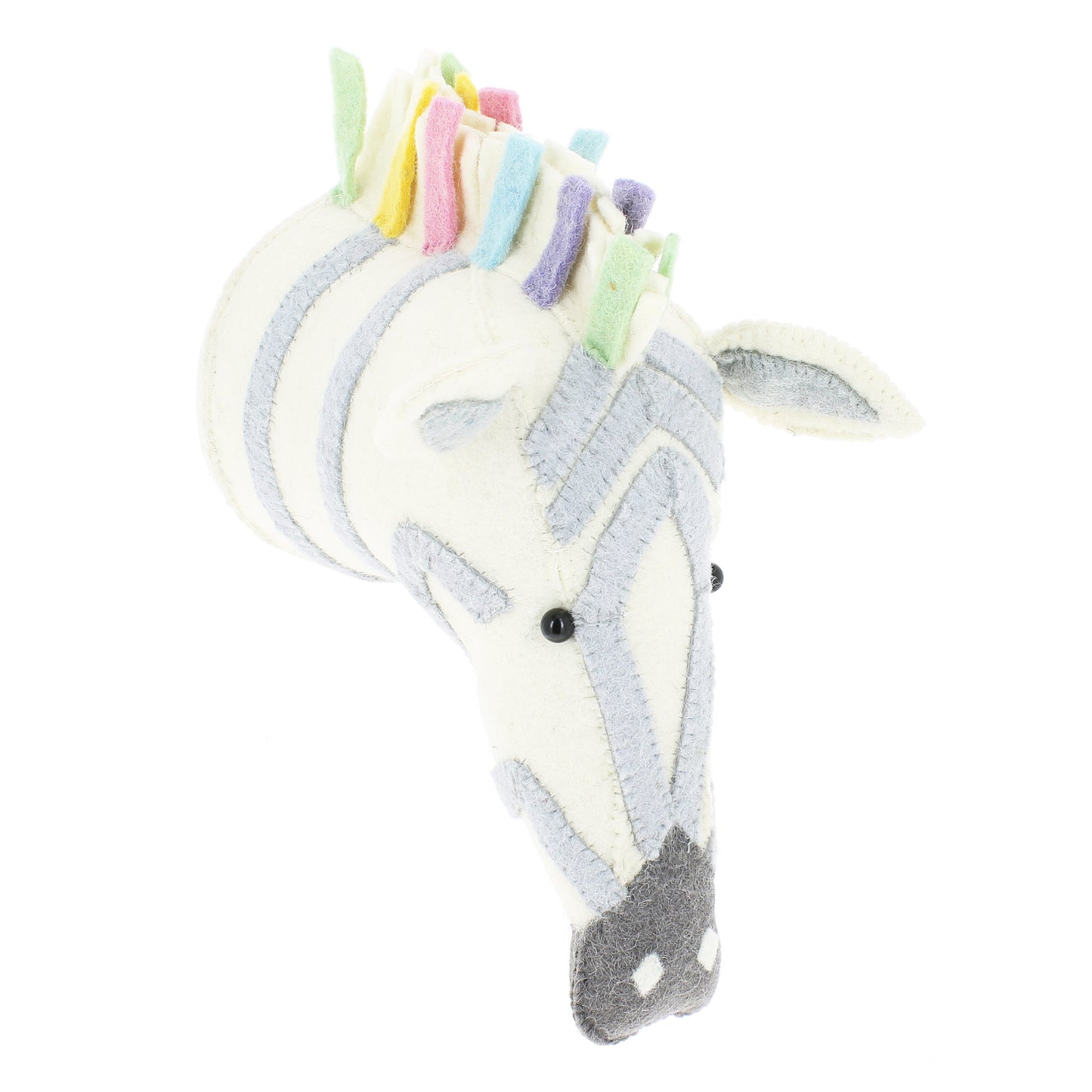 Pastel Safari Zebra Head - Medium