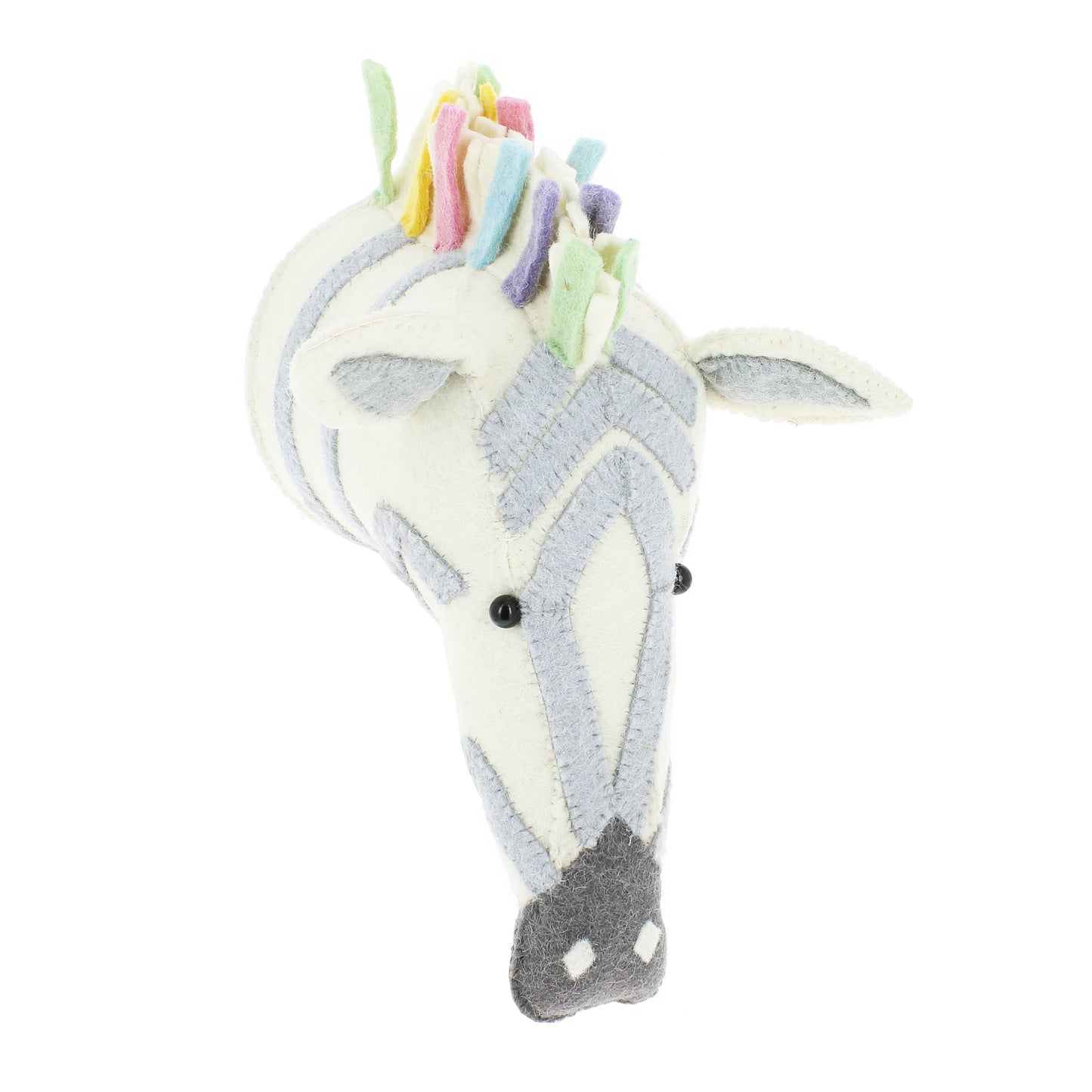 Pastel Safari Zebra Head - Medium