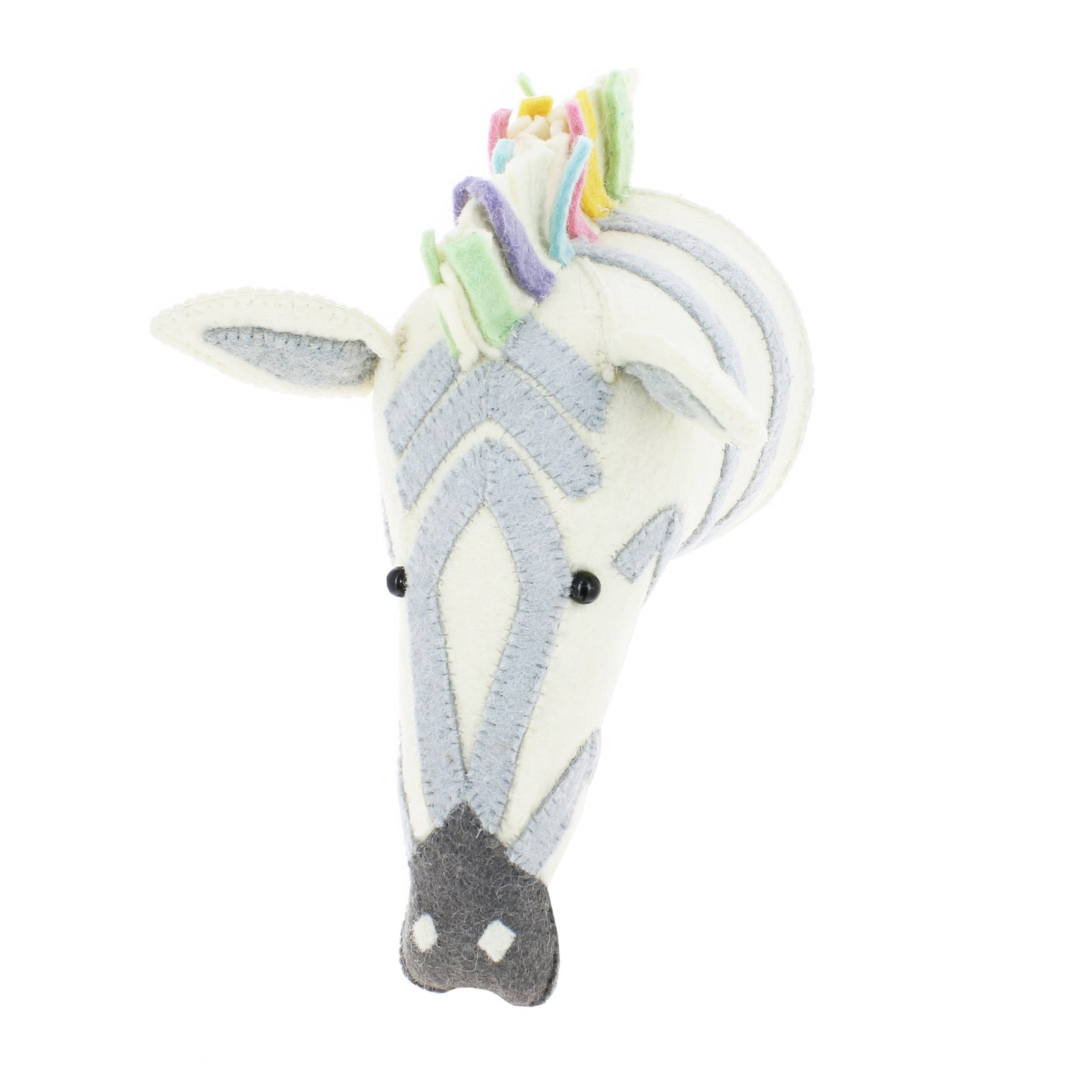 Pastel Safari Zebra Head - Medium