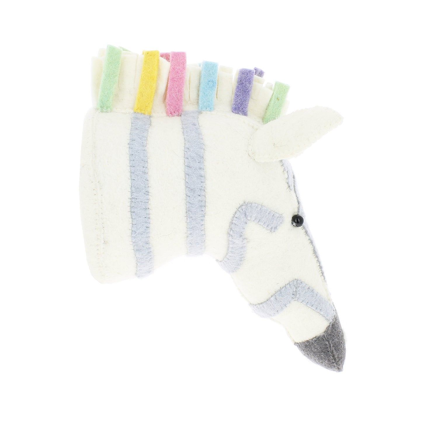 Pastel Safari Zebra Head - Medium