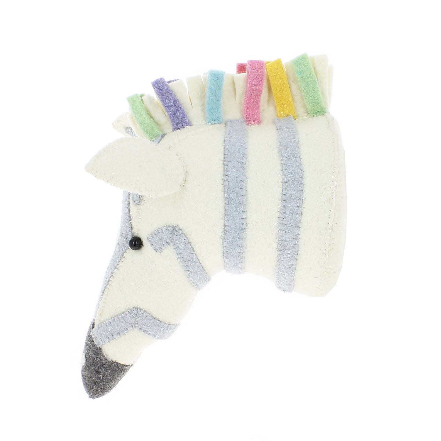 Pastel Safari Zebra Head - Medium