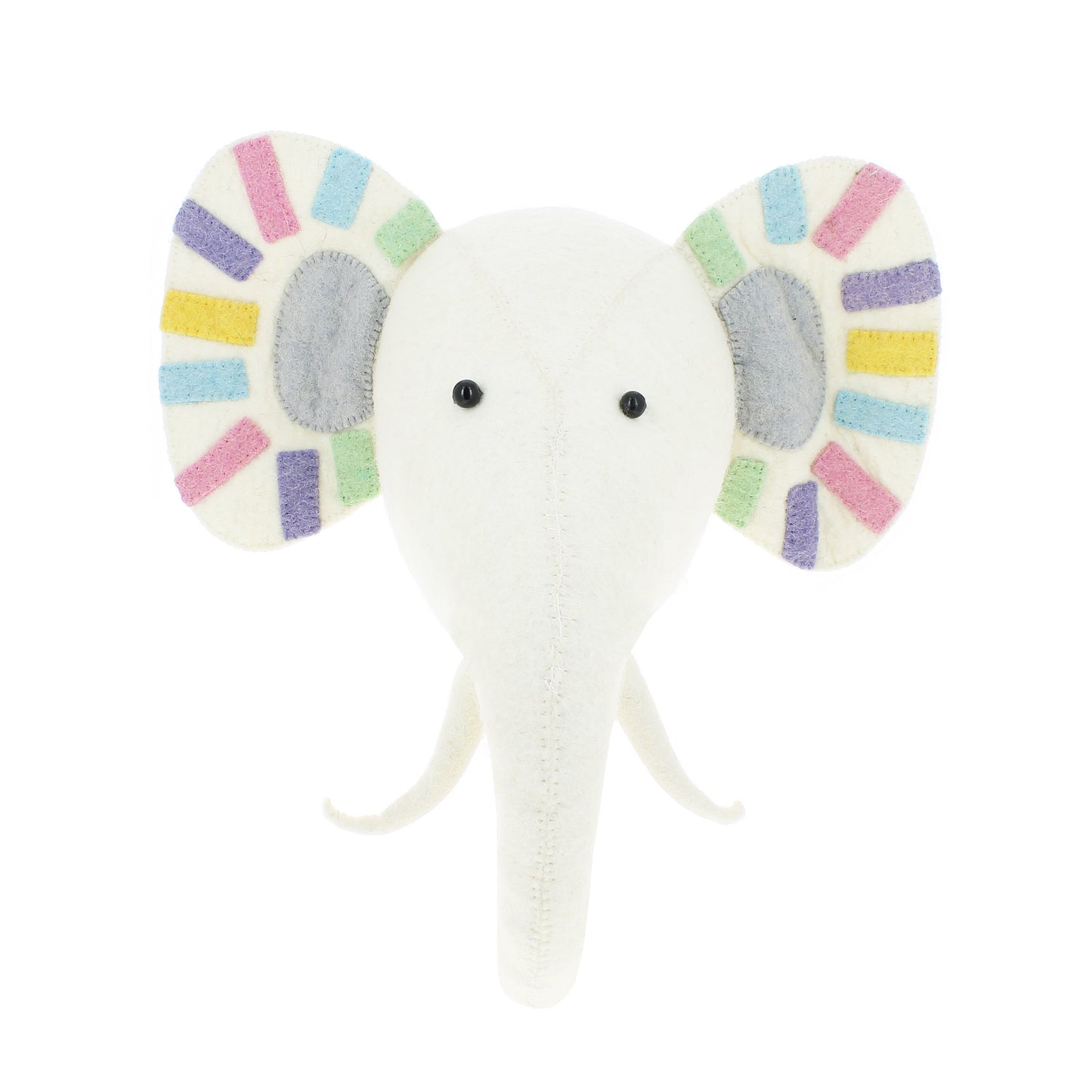 Pastel Safari Elephant Head - Medium