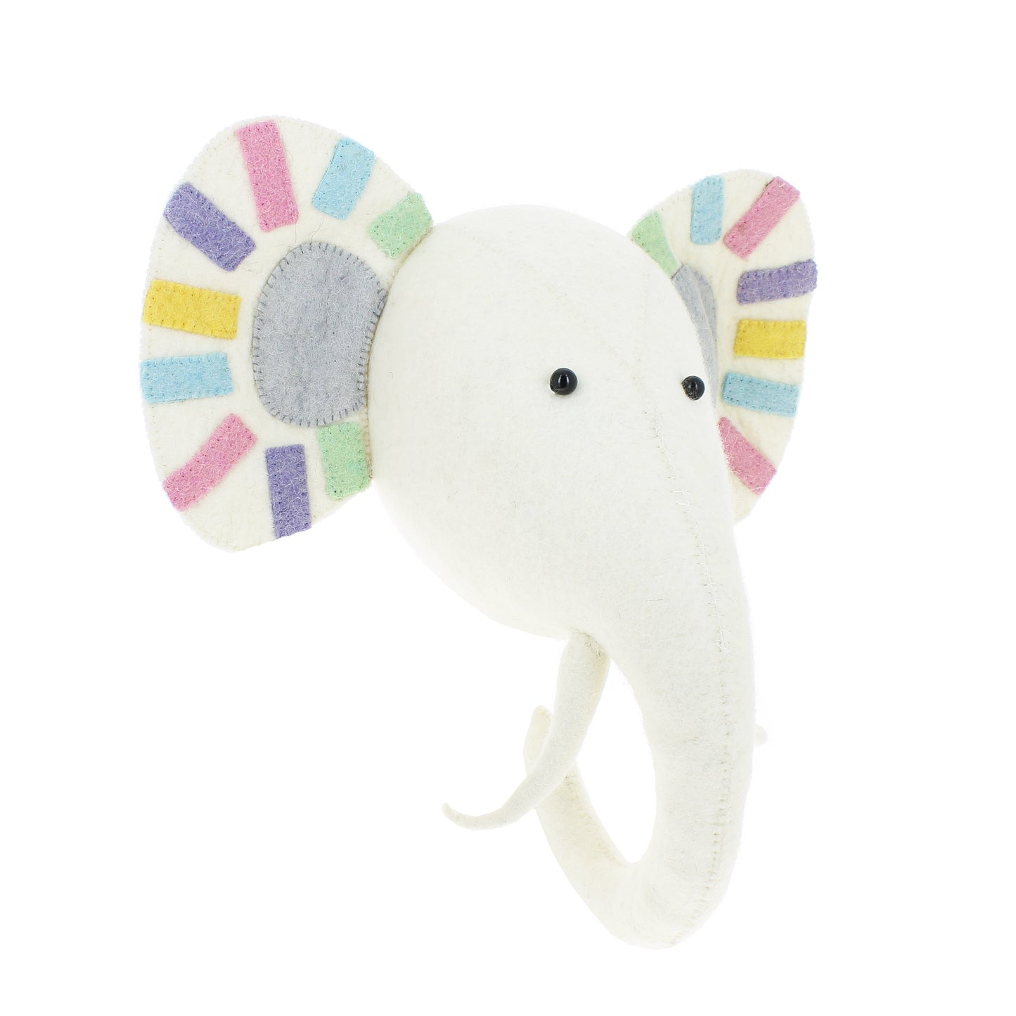 Pastel Safari Elephant Head - Medium