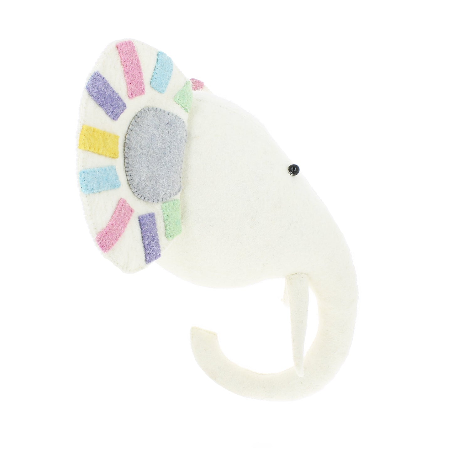 Pastel Safari Elephant Head - Medium