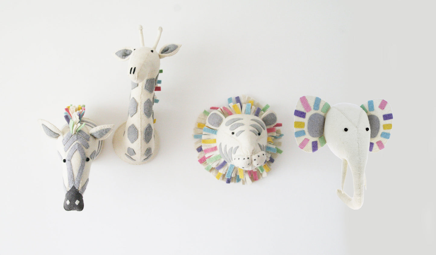 Pastel Safari Giraffe Head - Medium