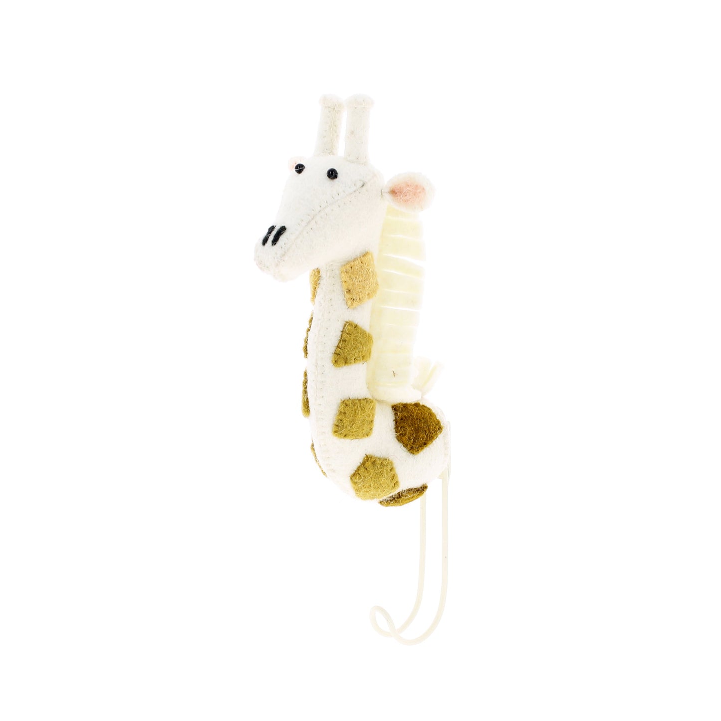 Giraffe Head Coat Hook With Tonal Spots