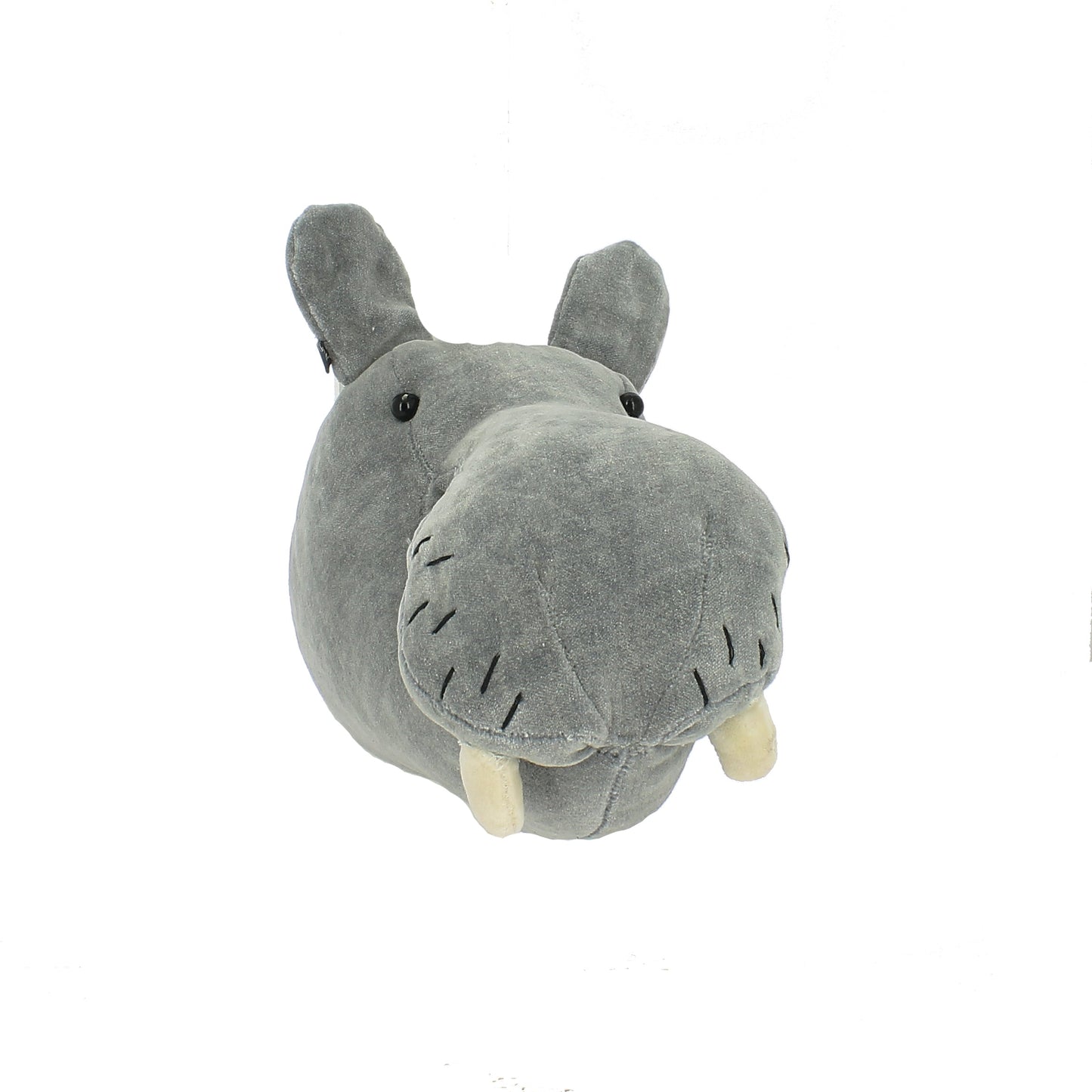 Velvet Hippo Head - Mini