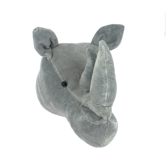 Velvet Rhino Head - Medium