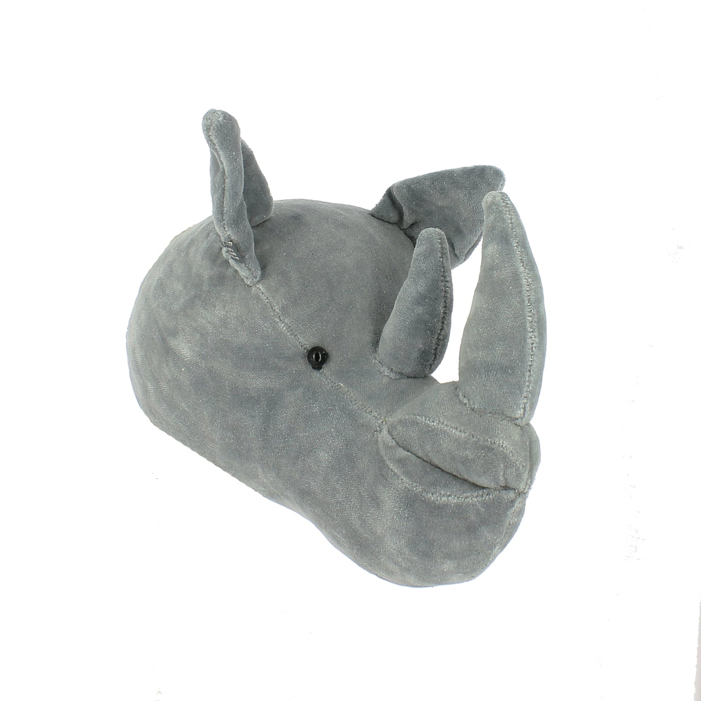 Velvet Rhino Head - Mini