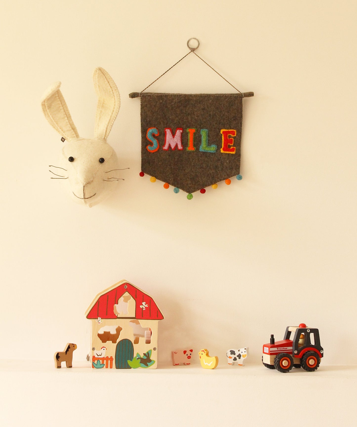 Felt Wall Pennant - Bright SMILE