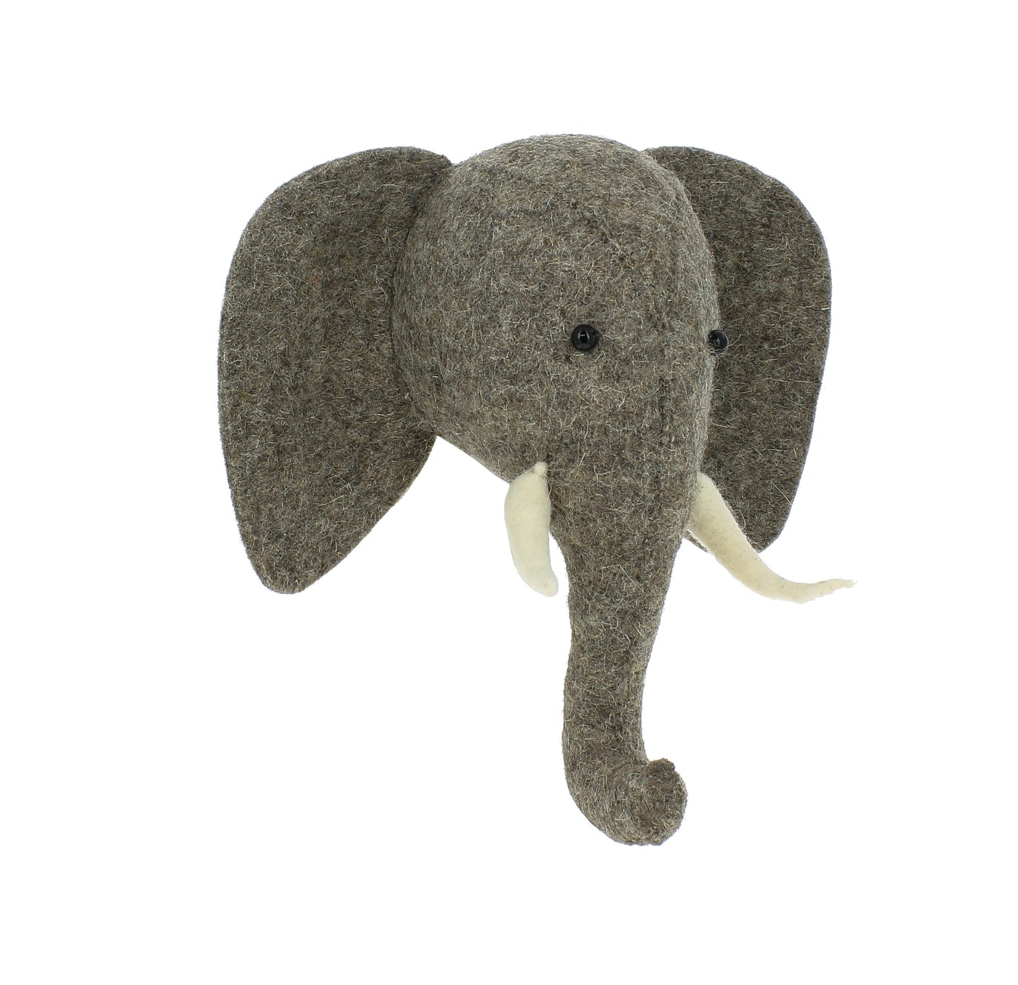 Elephant Head With Trunk Up - Medium