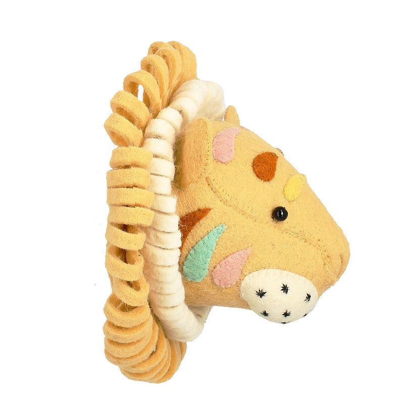 Natural Pastel Tiger Head - Mini