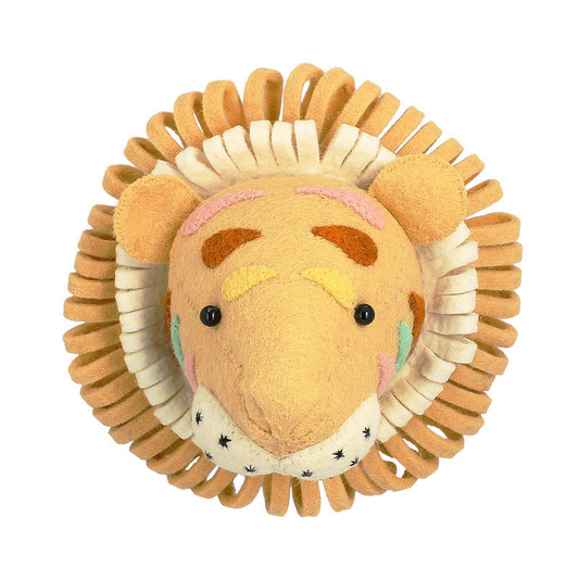 Natural Pastel Tiger Head - Mini