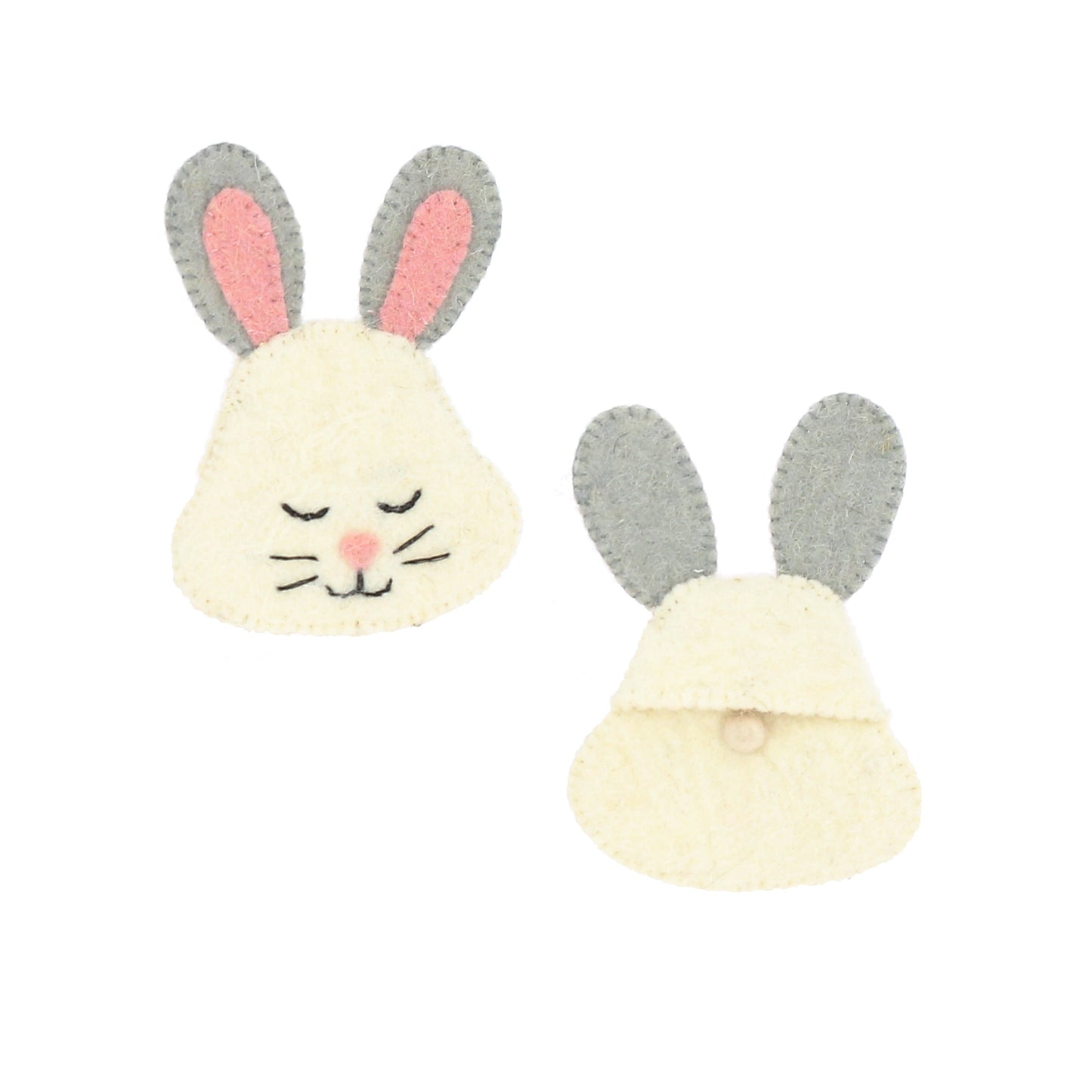 Sleepy Bunny Felt Purse