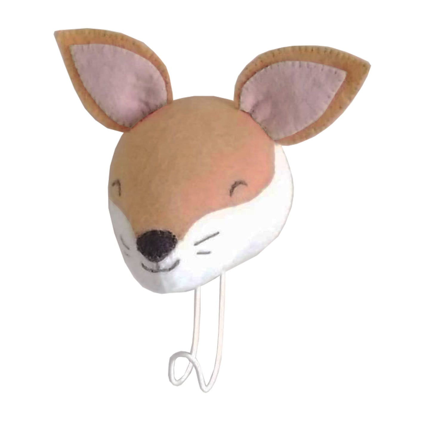 Sleepy Fox Head Coat Hook