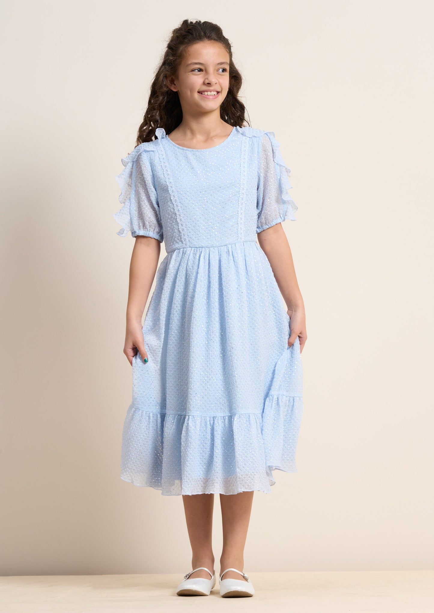 Girls Blue Party Dress