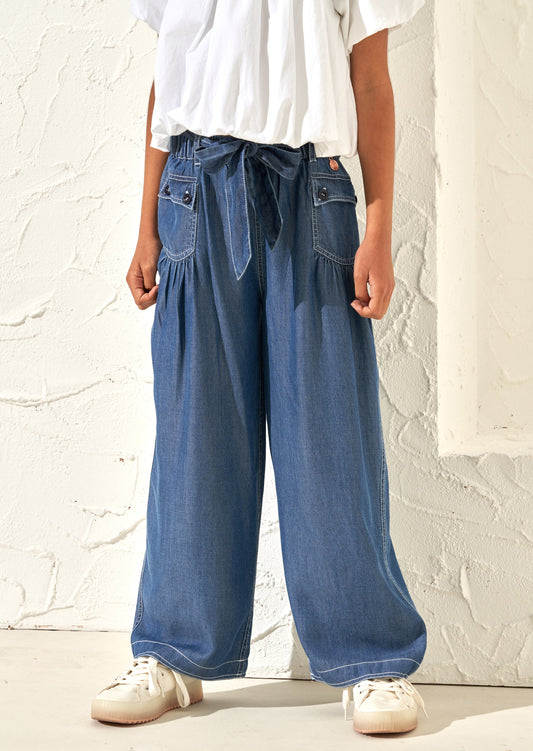 Girls Wide Leg Jeans